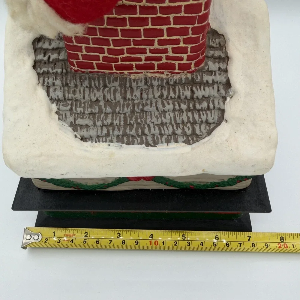 Vintage‎ Working Animated Holiday Creation Santa Claus House Christmas Decor